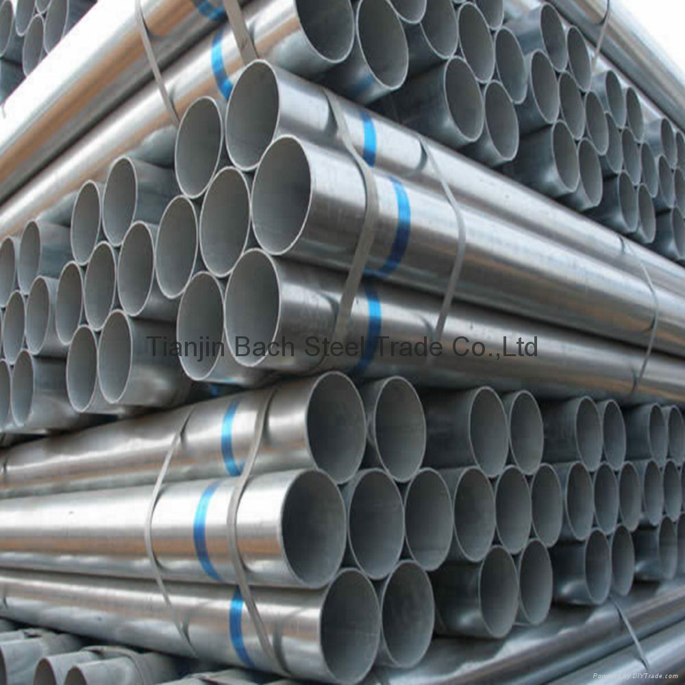 Q195 Q235 Q345 ERW GI Galvanized Steel Pipe 4