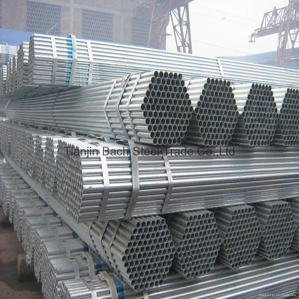 Q195 Q235 Q345 ERW GI Galvanized Steel Pipe 5