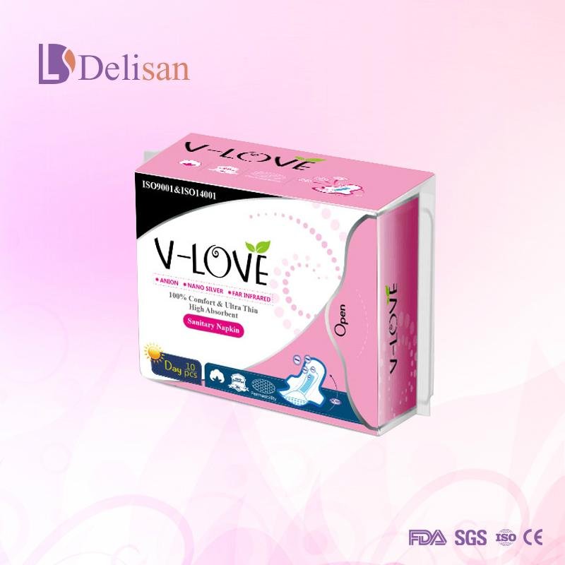Lady's Disposable Anion Sanitary Pads 2