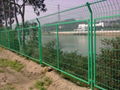 PVC coated steel mesh fence