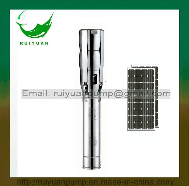 6 Inches 3HP Solar DC Stainless Steel Deep Well Submersible Water Pump (SL6