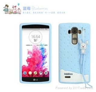 Fabitoo Cute design ice cream Silicone mobile phone cover for LG G4