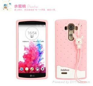 Fabitoo Cute design ice cream Silicone mobile phone cover for LG G4 2