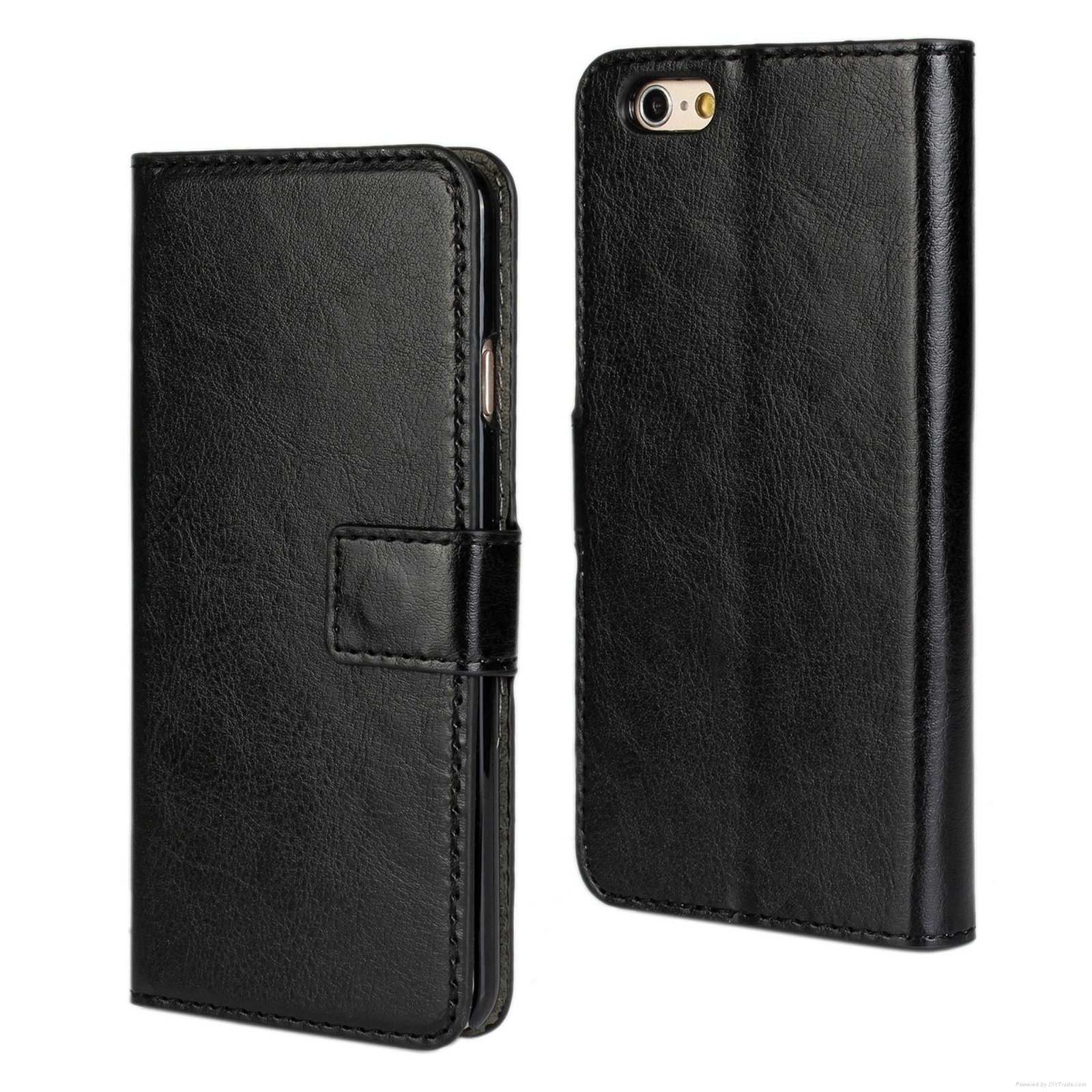 Crazy horse Leather Protector Wallet Case For iPhone for samsung 2