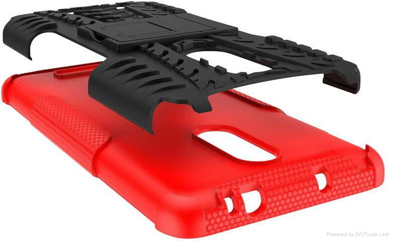 Spide Hybrid TPU PC Combo With Kickstand Case for iphone for samsung for xiaomi 3