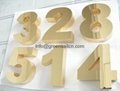 Stainless steel gold letter logo 3 D signs custom channel lettering signage 2