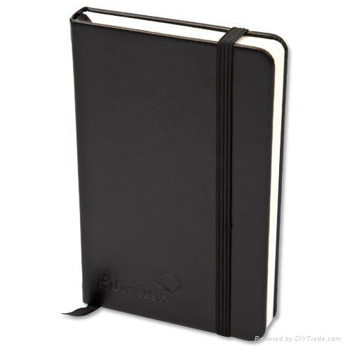 Silvine Executive Soft Feel Notebook Ruled with Marker Ribbon 160pp 90gsm A5 Bla