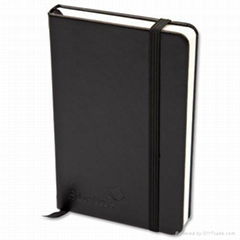 Silvine Executive Soft Feel Notebook Ruled with Marker Ribbon 160pp 90gsm A5 Bla