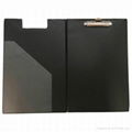 5 Star Office Clipboard Fold Over Executive PVC Finish with Pocket Foolscap Blac