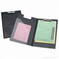 5 Star Office Clipboard Fold Over Executive PVC Finish with Pocket Foolscap Blac 2