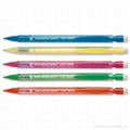 Office Disposable Mechanical Pencil Retractable with 3 x 0.7mm Lead Assorted Bar