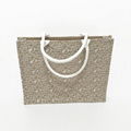 Eco-friendly custom printing jute tote shopping bag 1