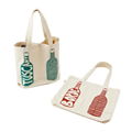 Canvas wine bottle bag,wine tote bag