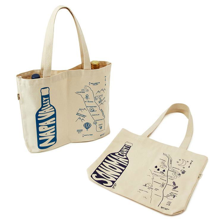 Canvas wine bottle bag,wine tote bag wholesale 2