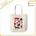 Fashion eco friendly cotton canvas tote shopping bag 2