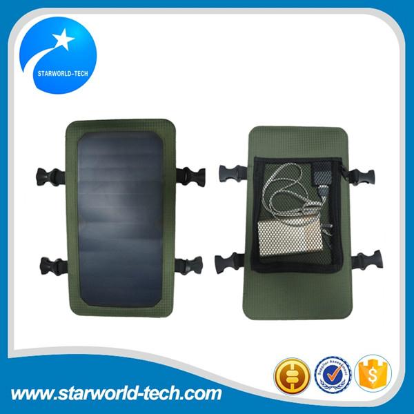 High quality solar panel bag with 6.5W solar power charger for mobile 4