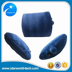 Inflatable pad back pillow headrest pillow back pillow