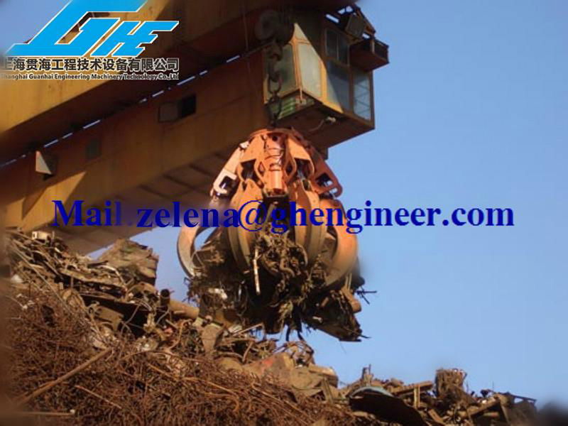 Orange peel Grab excavator Grab Steel Scrap Grab 2