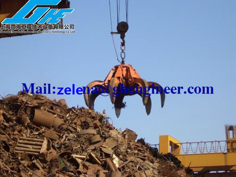 Orange peel Grab excavator Grab Steel Scrap Grab