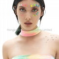 Newest Neon Color Eye Rock Festival Rhinestone Diamond Sticker for Party  2