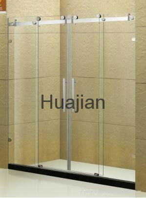 stainless steel shower glass barn door roller 3