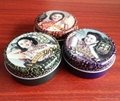 上海女人雪花膏化妆品小铁罐包装盒