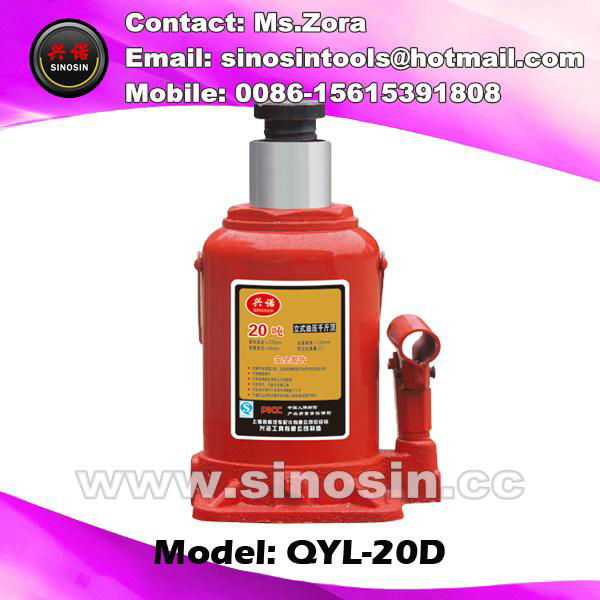 20T hydraulic air bottle jack for lifting jack auto jack to repair car