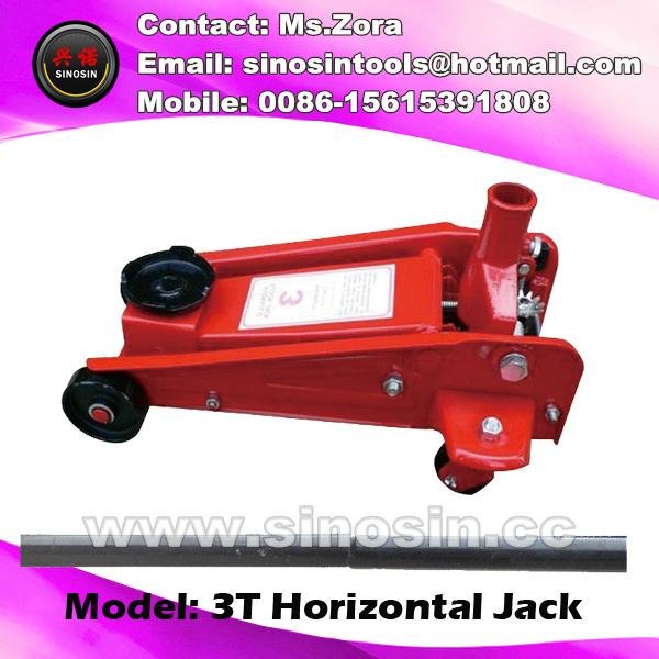 3T hand powered car jack floor jack trolley heavy floor jack for sales