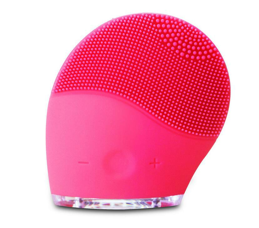 Electric Face Cleaner Vibrate Waterproof Silicone Cleansing Brush 4