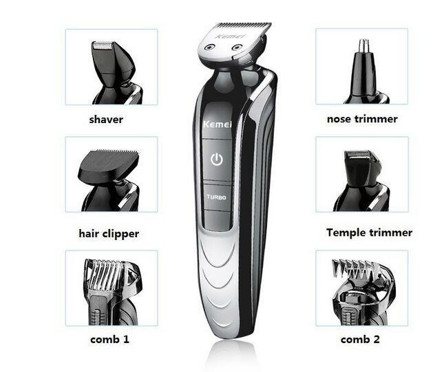 All-in-One Trimmer with 7 attachments Electric man grooming kit