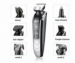 All-in-One Trimmer with 7 attachments Electric man grooming kit