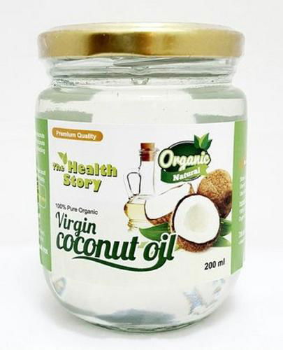  The Health StoryVirgin Coconut Oil (200ml glass bottle) Reduce blood sugar 