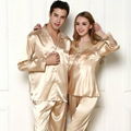 Silk couples pajamas