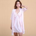 Silk Pajamas Night Robe Strap Dress