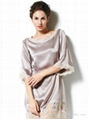 SHORT SLEEVES LACE - SILK NIGHTDRESS 1