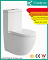 Luxury bathroom furniture design ceramic one piece toilet