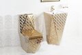  Bathroom ceramic golden luxury one piece toilet prices KD-T004GP 2