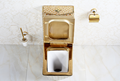  Bathroom ceramic golden luxury one piece toilet prices KD-T004GP 3