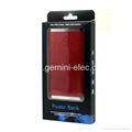 Fancy leather power bank 8000mah dual usb power bank portable battery charger 5