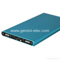 Super slim power bank 10000mah portable lithium battery charger 