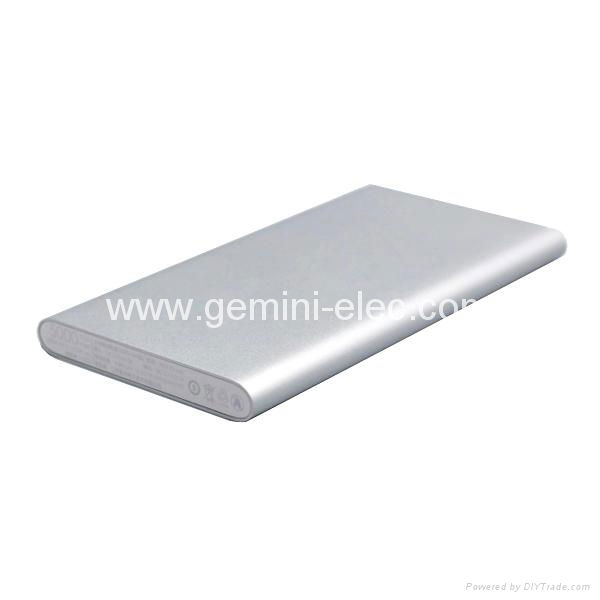 Super slim xiaomi power bank 5000mah mi power bank portable battery charger  2