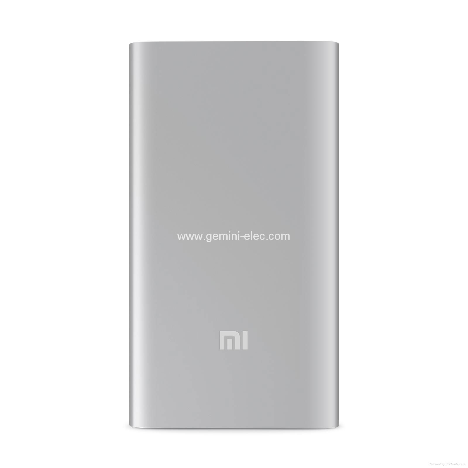 Super slim xiaomi power bank 5000mah mi power bank portable battery charger  3