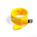 Promotional gift usb flash drive 4gb silicone slap bracelet usb 