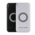 Fancy 8000mah power bank wireless charger QI wireless phone charger