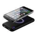 Fancy 8000mah power bank wireless charger QI wireless phone charger