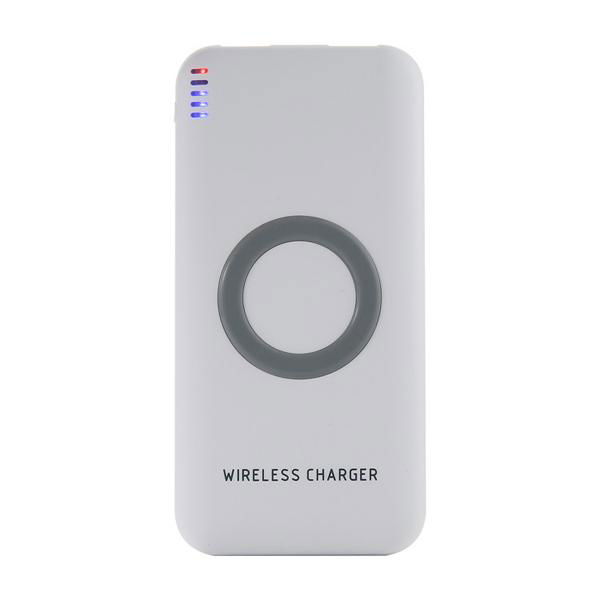 Fancy 8000mah power bank wireless charger QI wireless phone charger 4