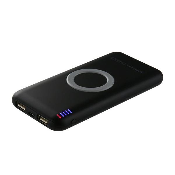 Fancy 8000mah power bank wireless charger QI wireless phone charger 2