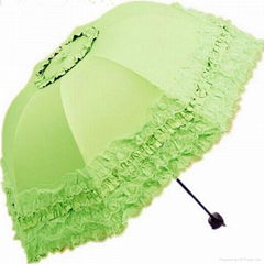 New hot selling Super Princess lace shade  umbrella UV Vinyl umbrella