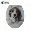  Factory price MDF toilet seat cover with soft-closing hinges 4