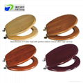 Elegant real wood WC seat cover for